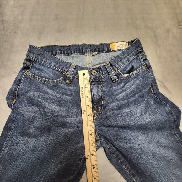 GAP Long and Lean Jeans Womens 2 Regular Blue Medium Wash Bootcut Stretch Denim - Picture 8 of 11